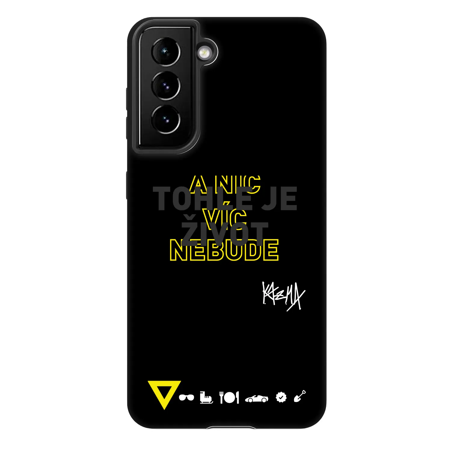 Picasee Fashion Case pro Samsung Galaxy S21 FE 5G - Kazma - TOHLE JE ŽIVOT A NIC VÍC NEBUDE