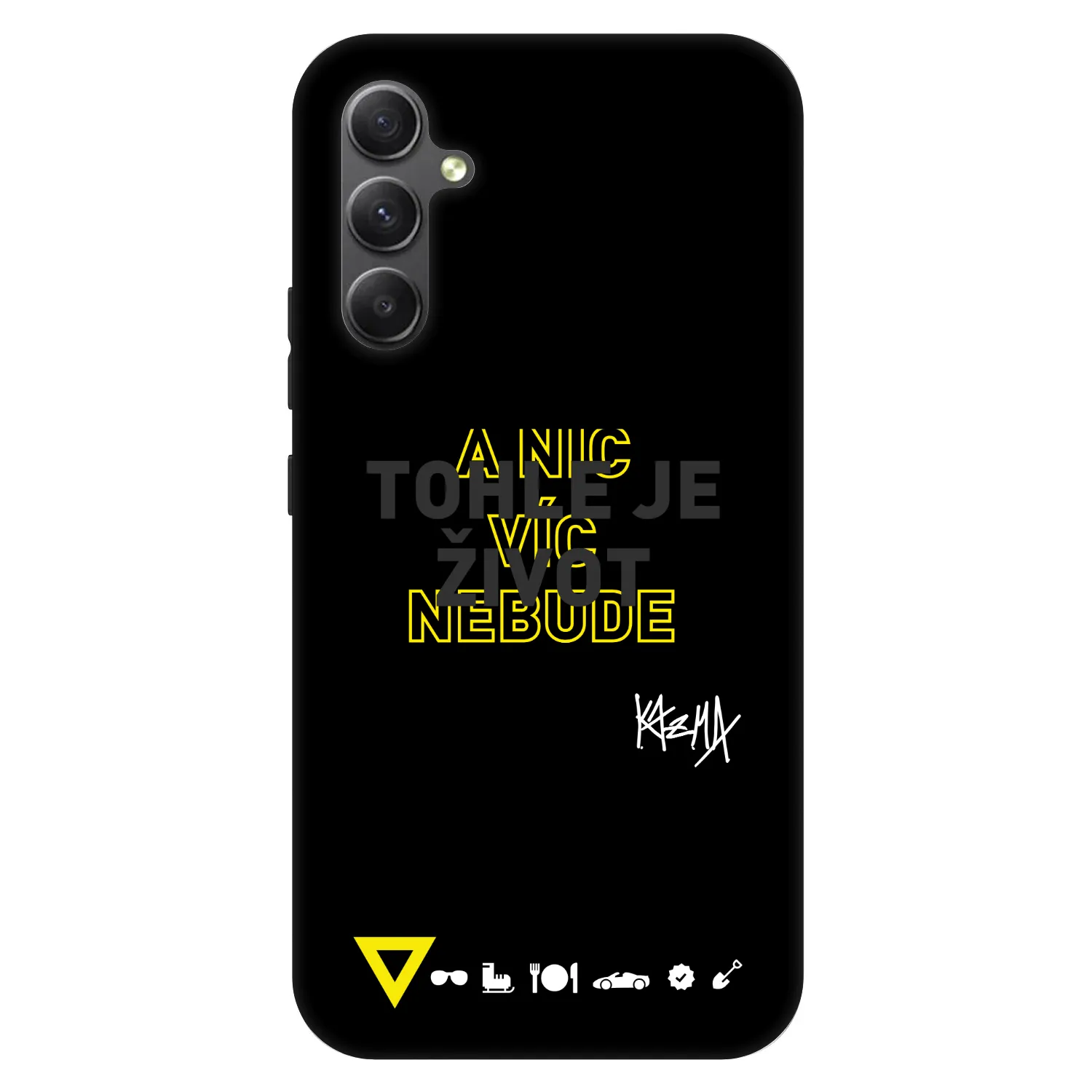 Picasee Fashion Case pro Samsung Galaxy A34 5G A346B - Kazma - TOHLE JE ŽIVOT A NIC VÍC NEBUDE