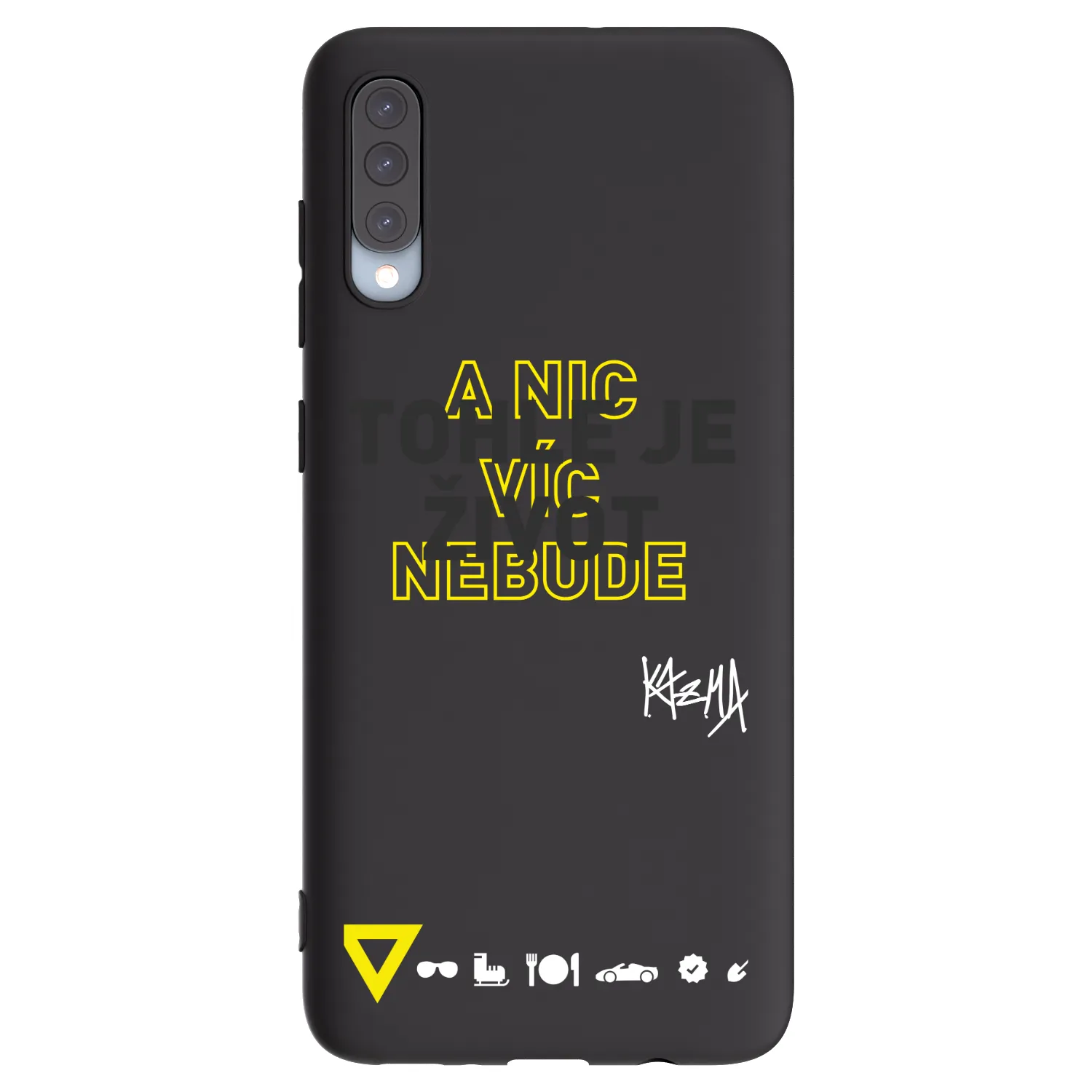 Picasee silikonový černý obal pro Samsung Galaxy A70 A705F - Kazma - TOHLE JE ŽIVOT A NIC VÍC NEBUDE