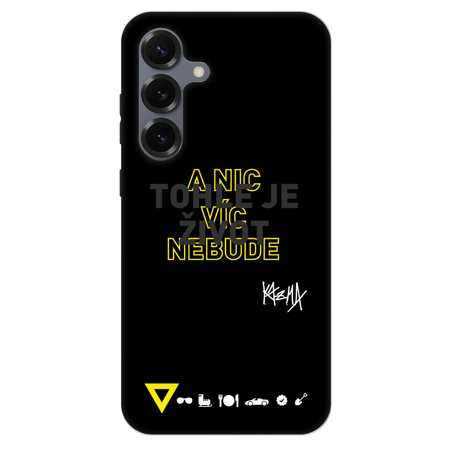Picasee Fashion Case PowerShare pro Samsung Galaxy S25+ 5G - Kazma - TOHLE JE ŽIVOT A NIC VÍC NEBUDE