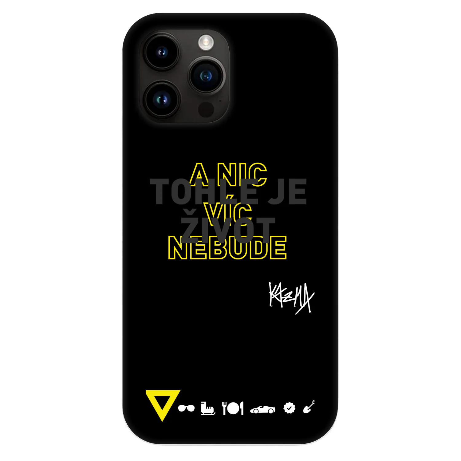 Picasee Fashion Case MagSafe Apple iPhone 13 Pro Max - Kazma - TOHLE JE ŽIVOT A NIC VÍC NEBUDE