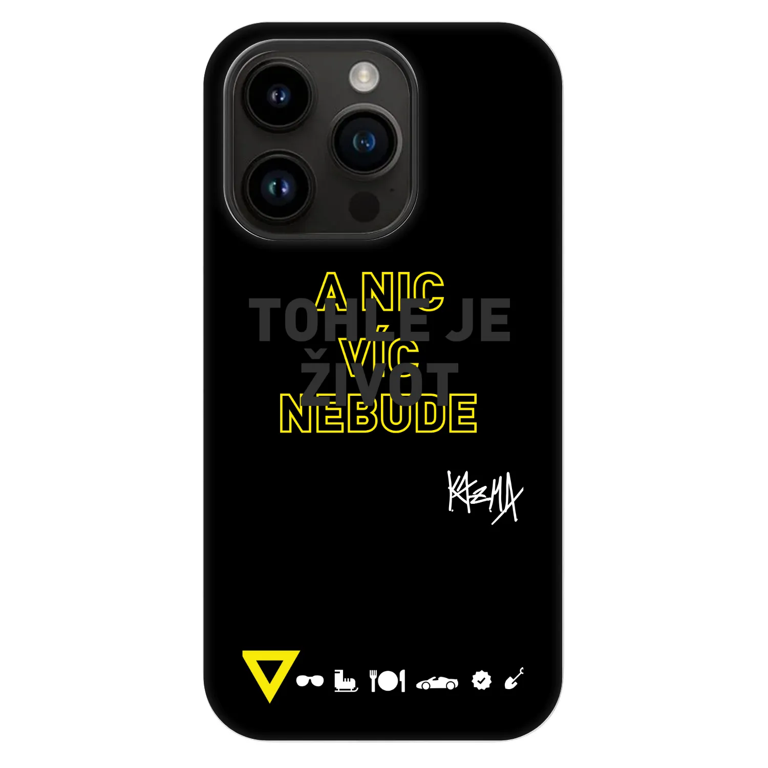 Picasee Fashion Case MagSafe Apple iPhone 14 Pro - Kazma - TOHLE JE ŽIVOT A NIC VÍC NEBUDE