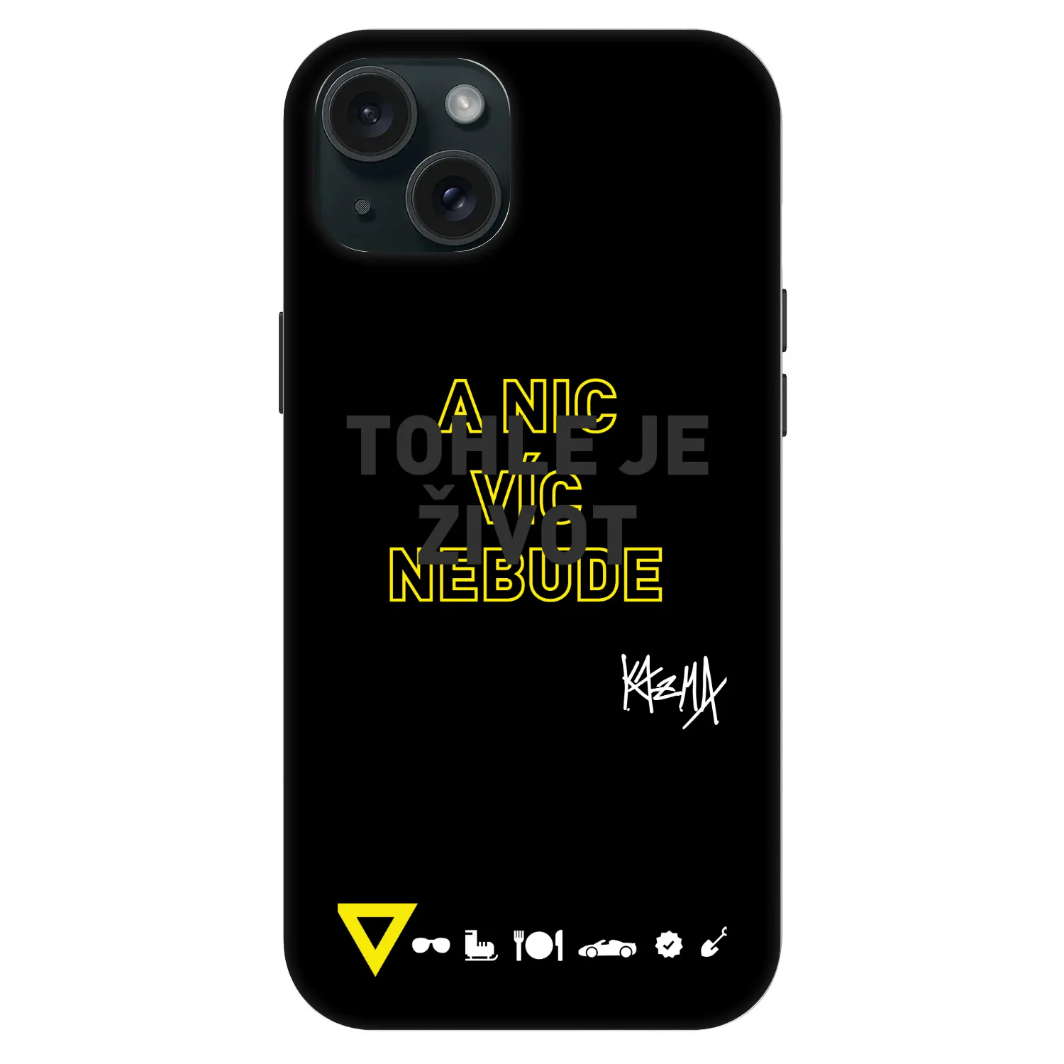 Picasee Fashion Case MagSafe Apple iPhone 15 Plus - Kazma - TOHLE JE ŽIVOT A NIC VÍC NEBUDE