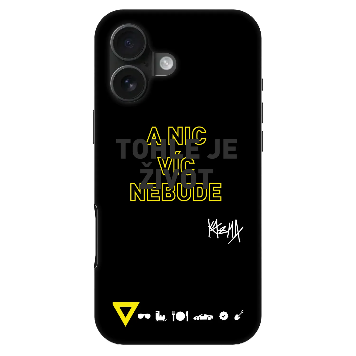 Picasee Fashion Case MagSafe Apple iPhone 16 - Kazma - TOHLE JE ŽIVOT A NIC VÍC NEBUDE