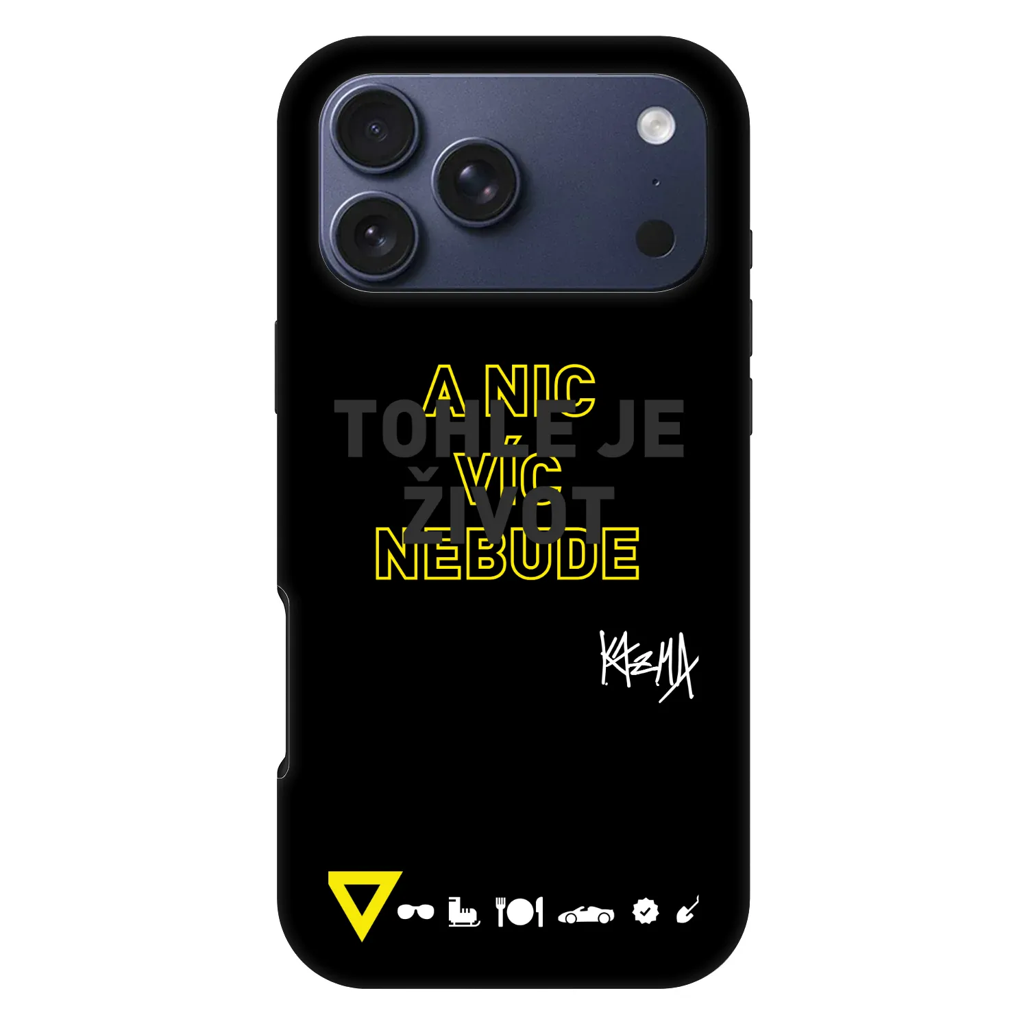 Picasee Fashion Case MagSafe Apple iPhone 17 Pro Max - Kazma - TOHLE JE ŽIVOT A NIC VÍC NEBUDE