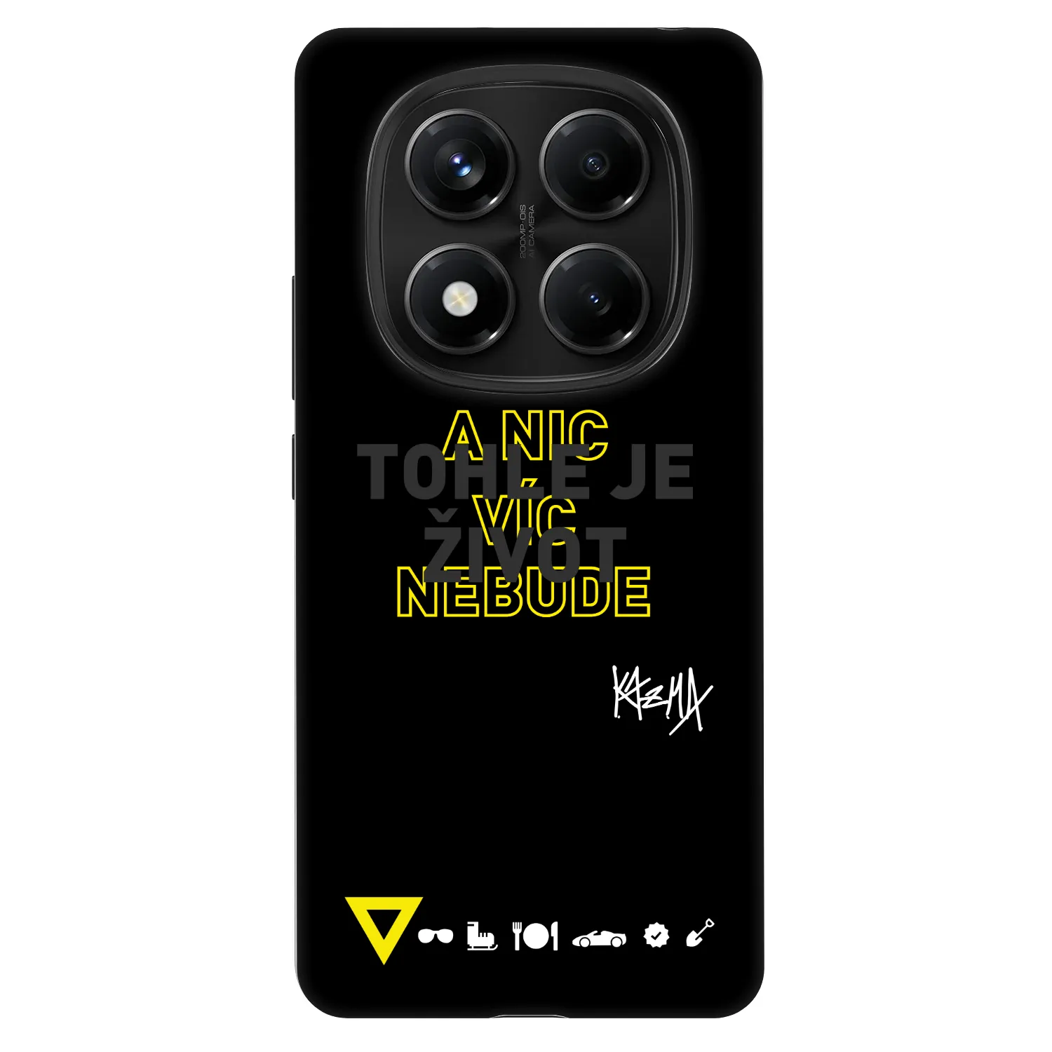 Picasee Fashion Case pro Xiaomi Redmi Note 14 Pro 4G - Kazma - TOHLE JE ŽIVOT A NIC VÍC NEBUDE