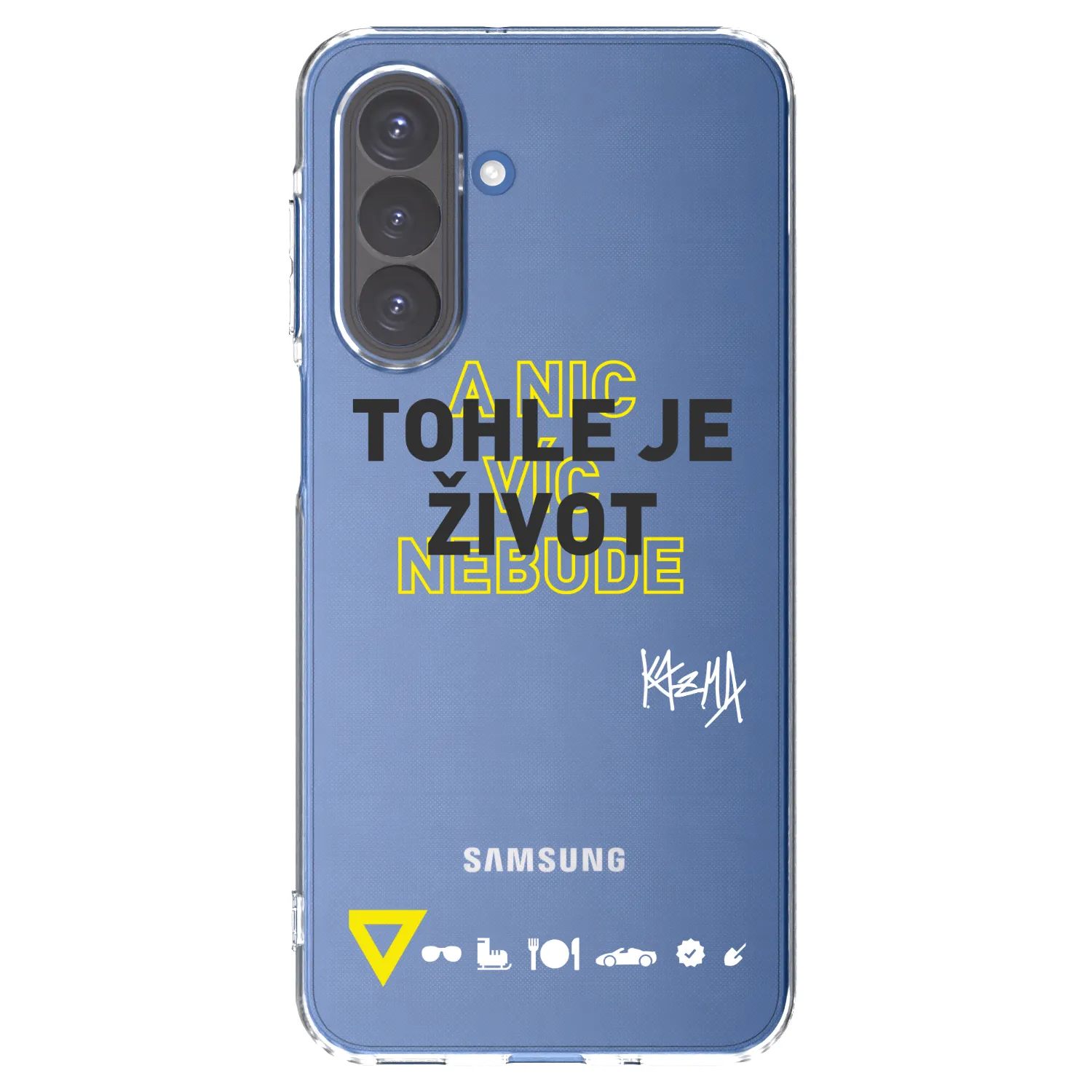 Picasee silikonový průhledný obal pro Samsung Galaxy A17 5G - Kazma - TOHLE JE ŽIVOT A NIC VÍC NEBUDE