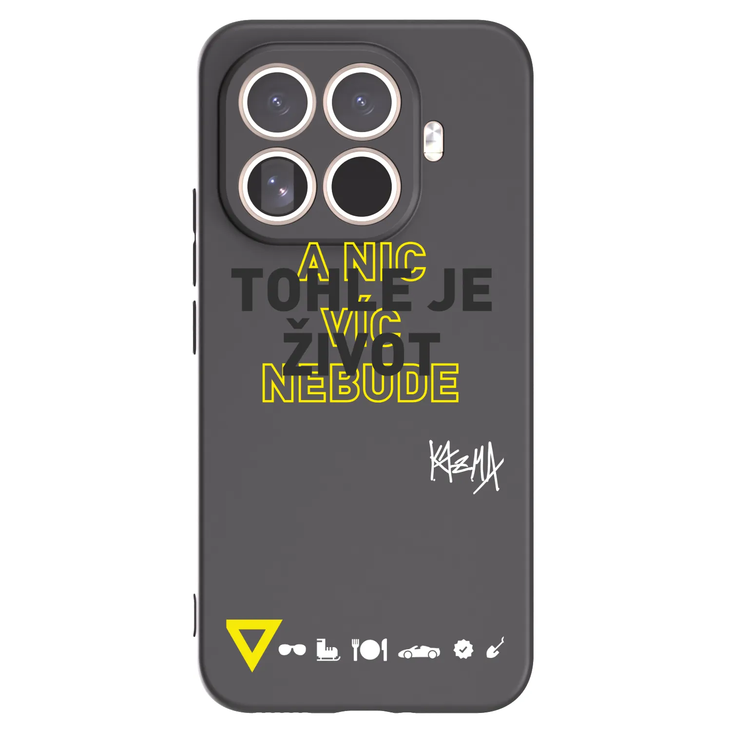 Picasee silikonový černý obal pro Xiaomi 15T Pro - Kazma - TOHLE JE ŽIVOT A NIC VÍC NEBUDE
