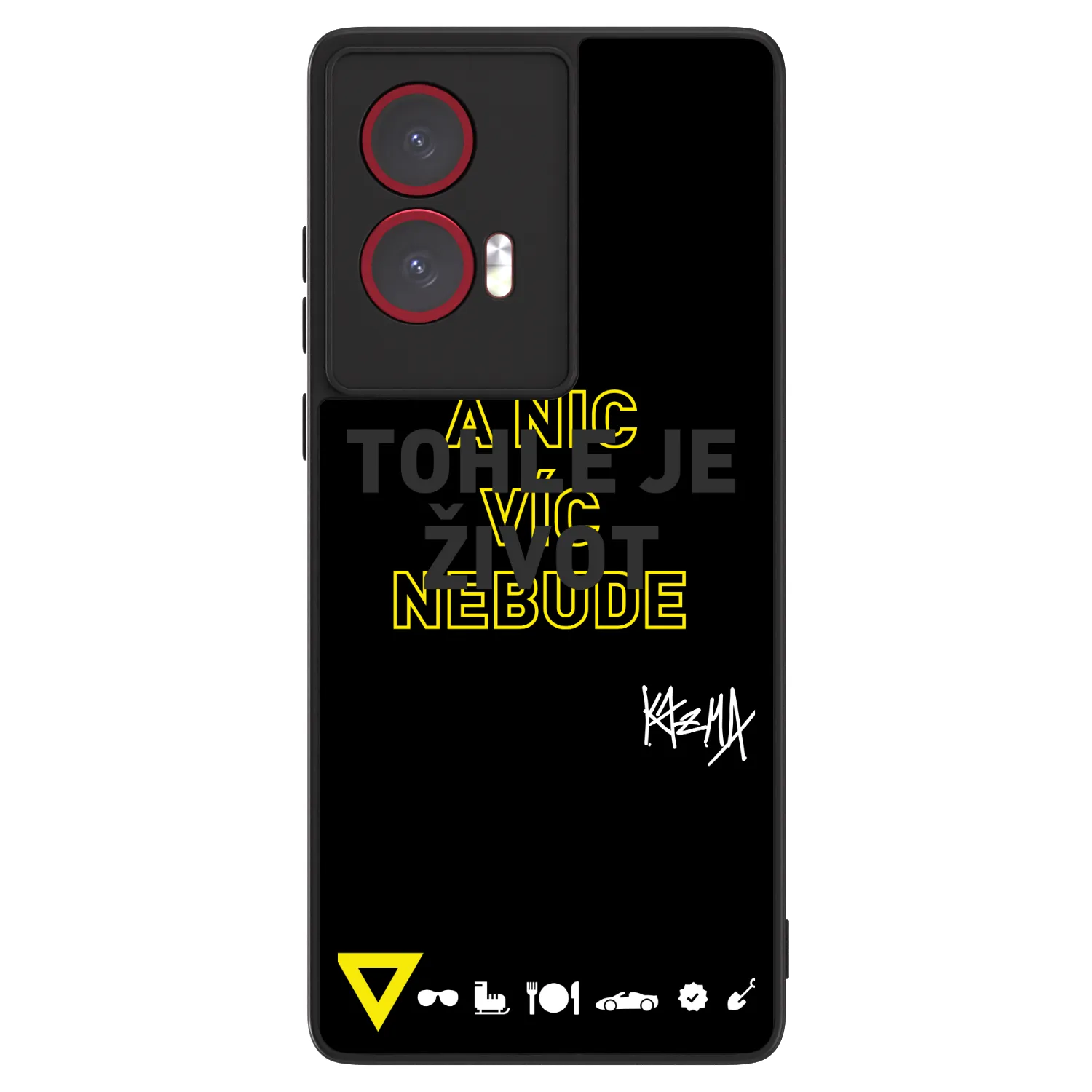 Picasee ULTIMATE CASE pro Motorola Edge 50 Fusion - Kazma - TOHLE JE ŽIVOT A NIC VÍC NEBUDE