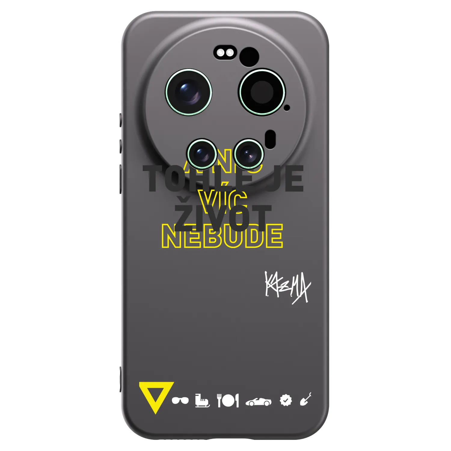 Picasee silikonový černý obal pro Xiaomi 17 Ultra - Kazma - TOHLE JE ŽIVOT A NIC VÍC NEBUDE