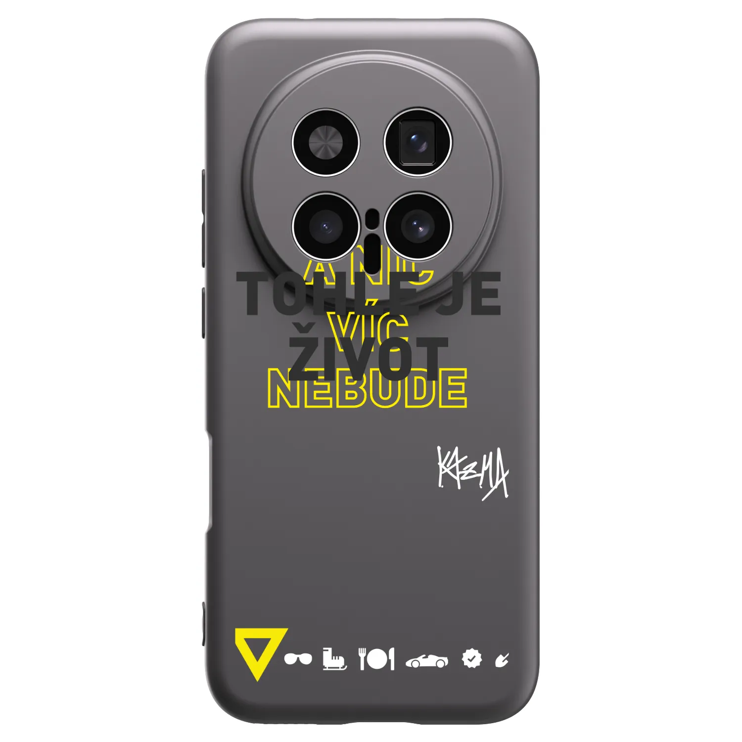 Picasee silikonový černý obal pro Honor Magic8 Pro 5G - Kazma - TOHLE JE ŽIVOT A NIC VÍC NEBUDE