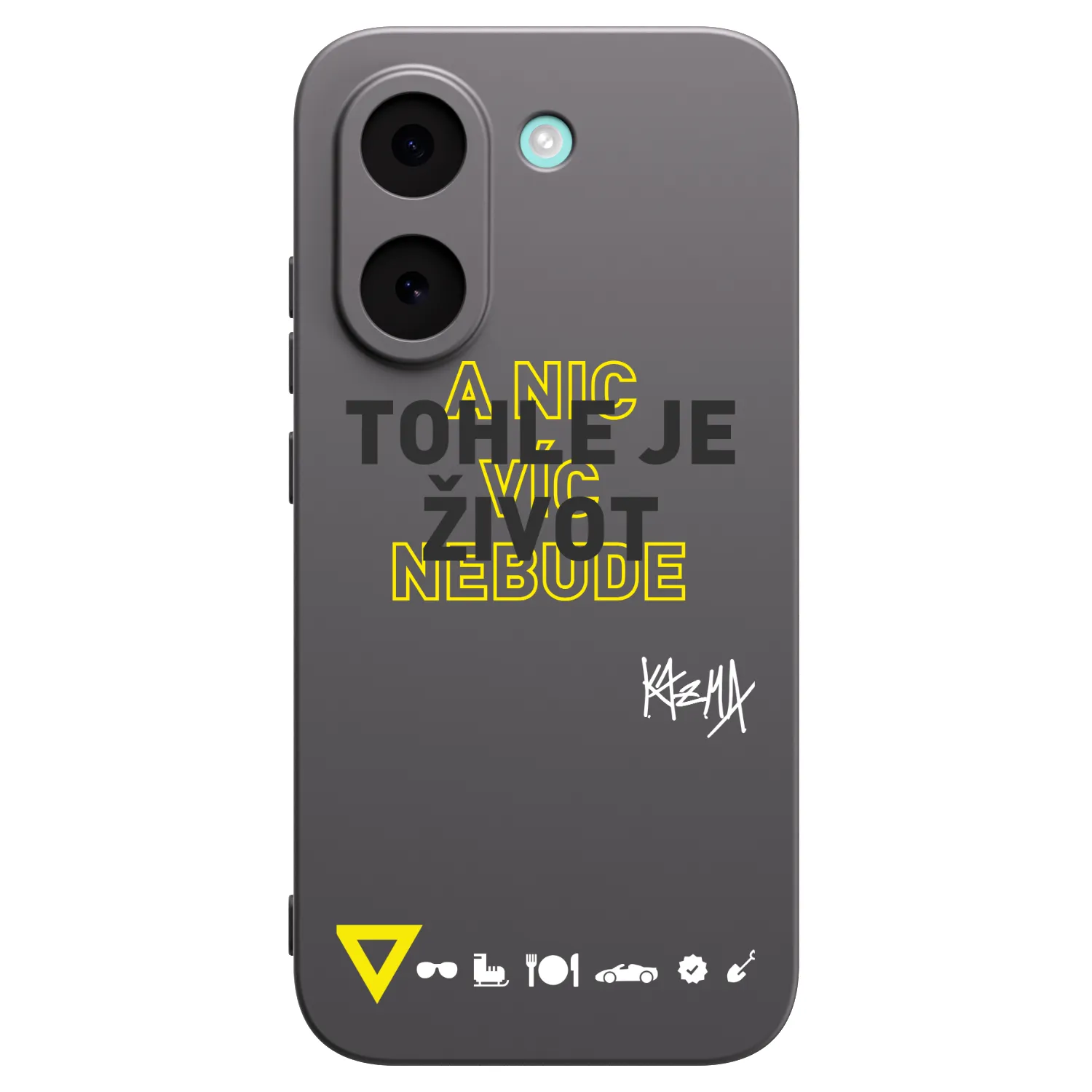 Picasee silikonový černý obal pro Xiaomi Poco X8 Pro - Kazma - TOHLE JE ŽIVOT A NIC VÍC NEBUDE