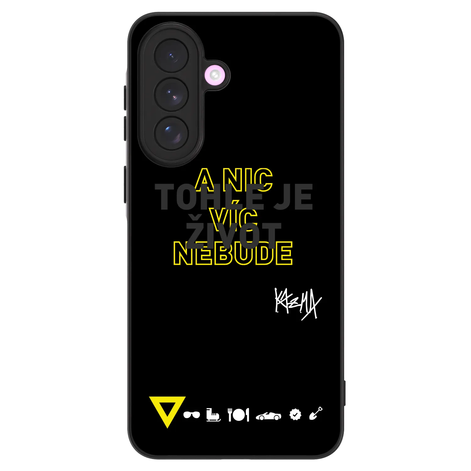 Picasee ULTIMATE CASE pro Samsung Galaxy A57 5G - Kazma - TOHLE JE ŽIVOT A NIC VÍC NEBUDE
