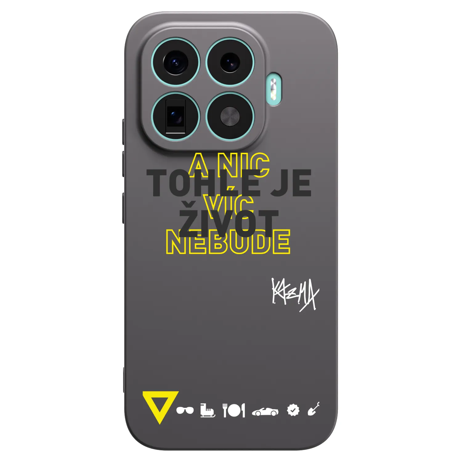 Picasee silikonový černý obal pro Xiaomi 17T - Kazma - TOHLE JE ŽIVOT A NIC VÍC NEBUDE