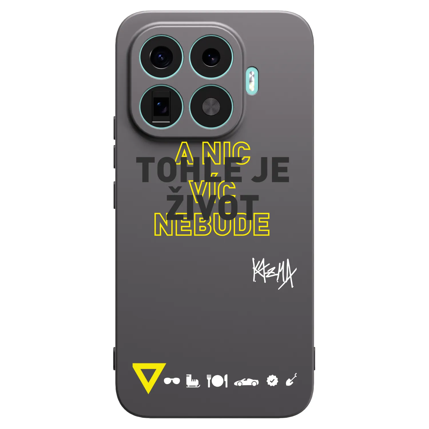 Picasee silikonový černý obal pro Xiaomi 17T Pro - Kazma - TOHLE JE ŽIVOT A NIC VÍC NEBUDE