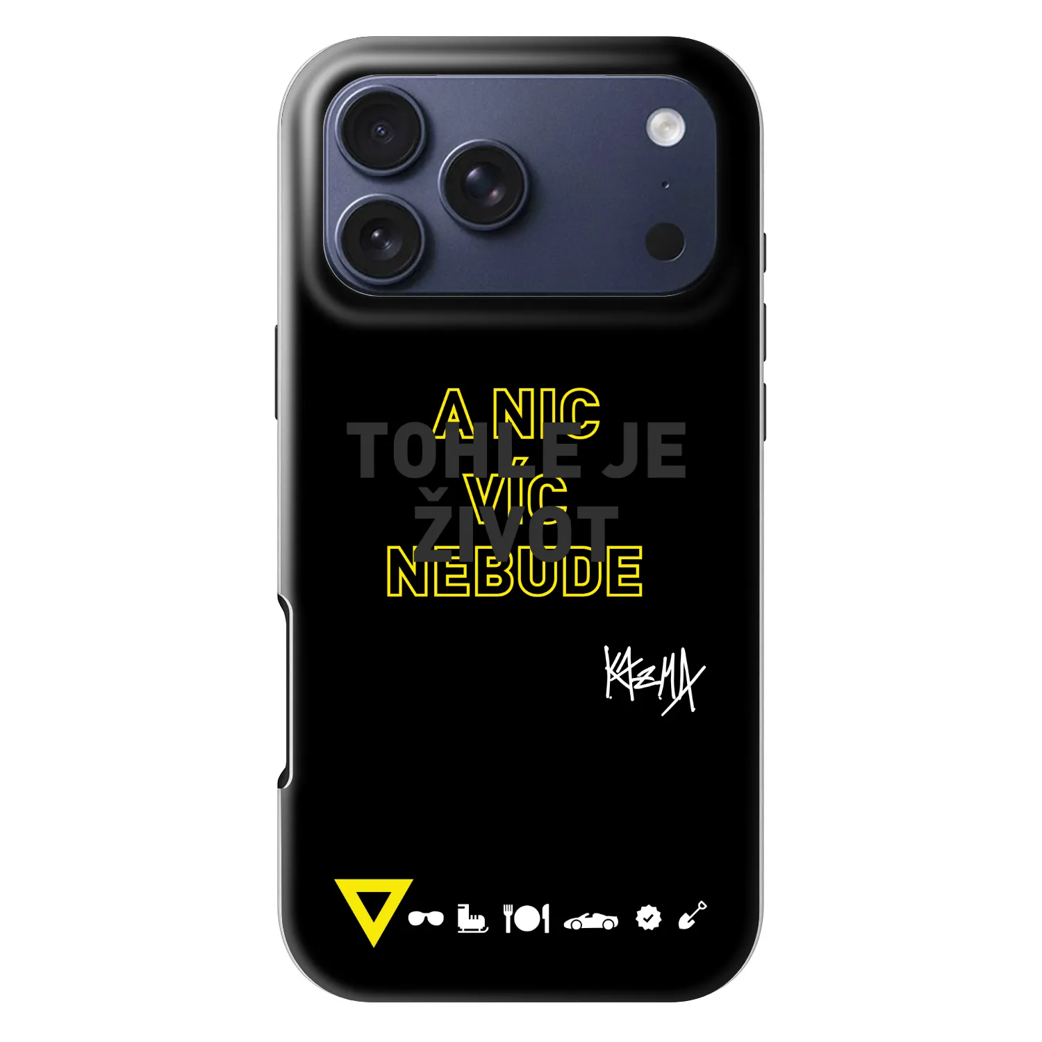 Picasee Fashion Case MagSafe Apple iPhone 18 Pro Max - Kazma - TOHLE JE ŽIVOT A NIC VÍC NEBUDE