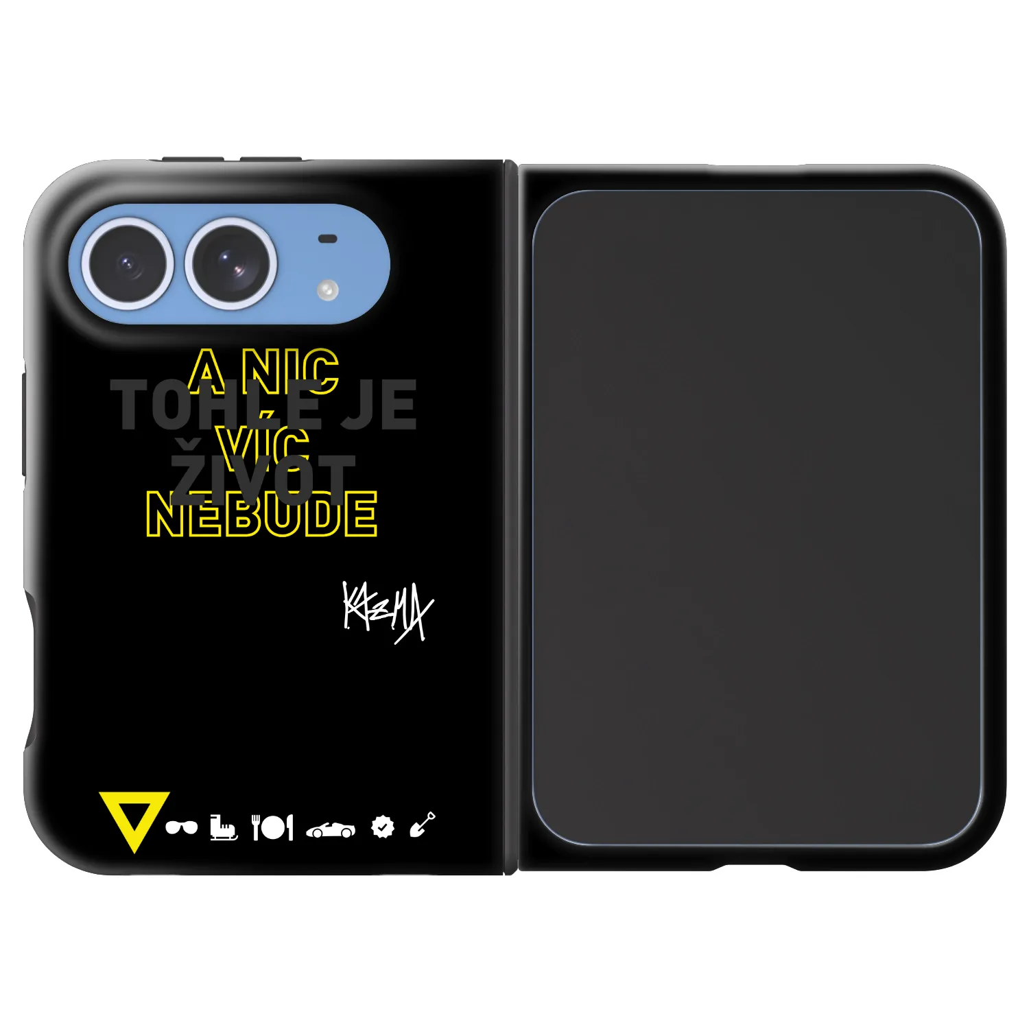 Picasee Fashion Case MagSafe Apple iPhone Duo - Kazma - TOHLE JE ŽIVOT A NIC VÍC NEBUDE