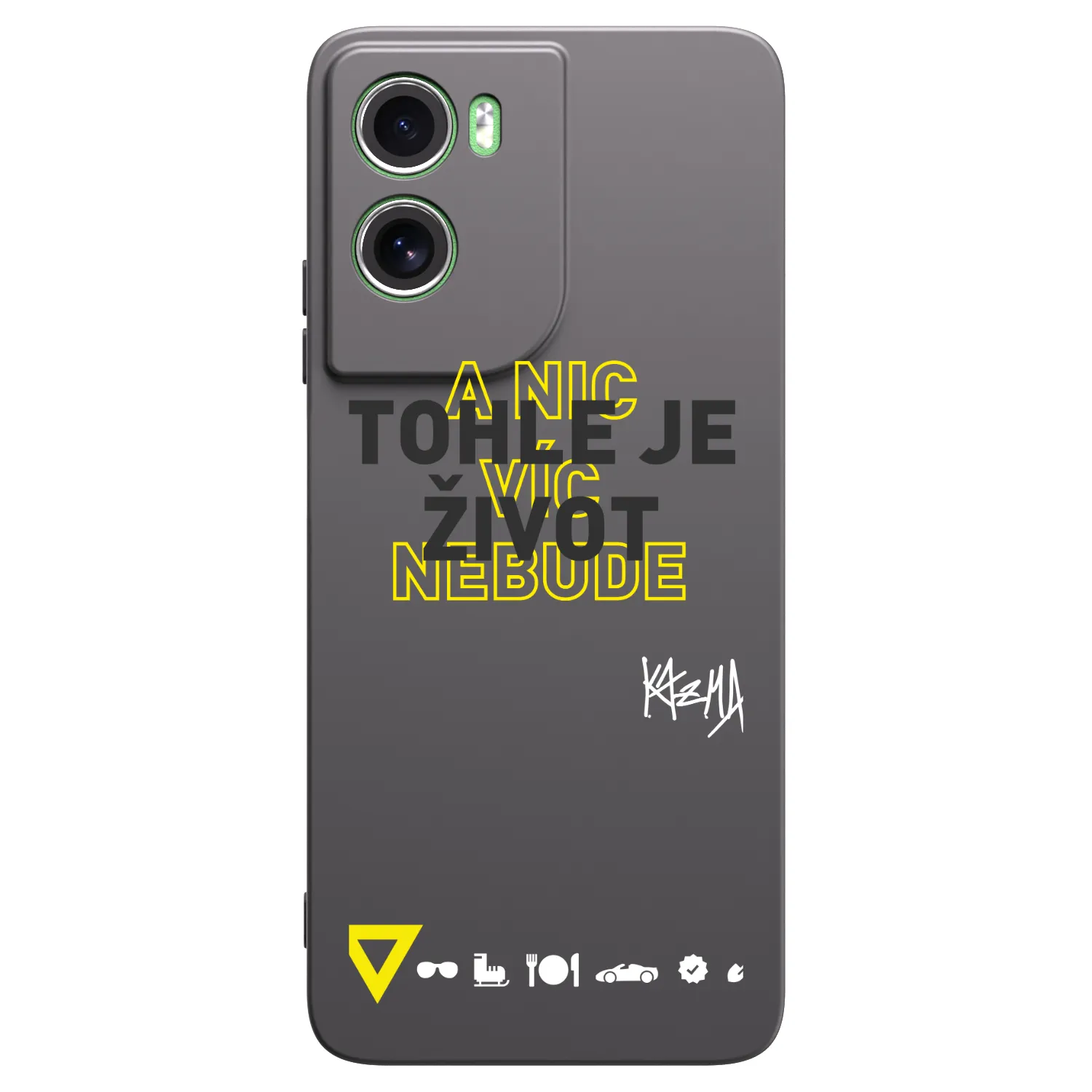 Picasee silikonový černý obal pro Motorola Moto G06 - Kazma - TOHLE JE ŽIVOT A NIC VÍC NEBUDE