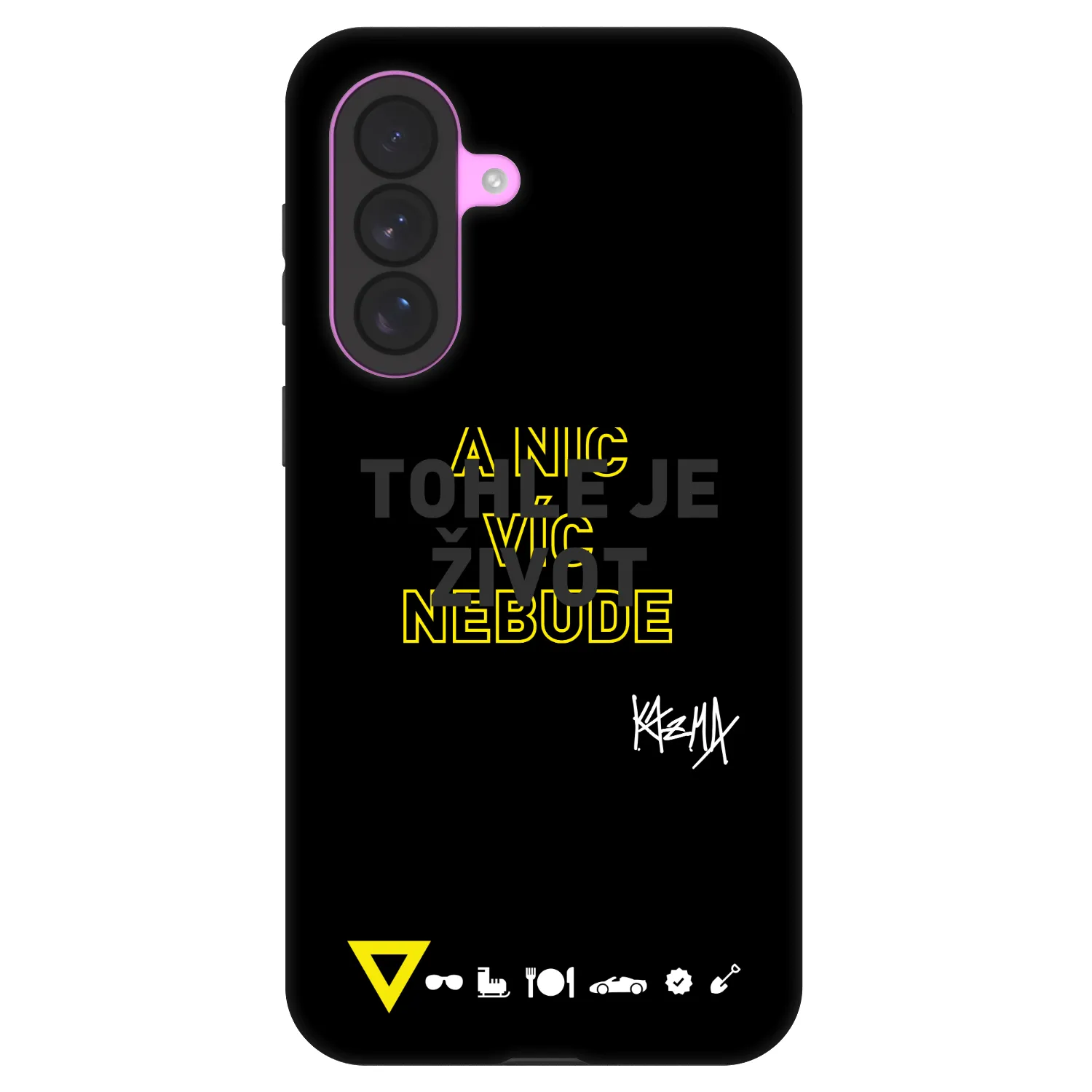 Picasee Fashion Case pro Samsung Galaxy A37 - Kazma - TOHLE JE ŽIVOT A NIC VÍC NEBUDE