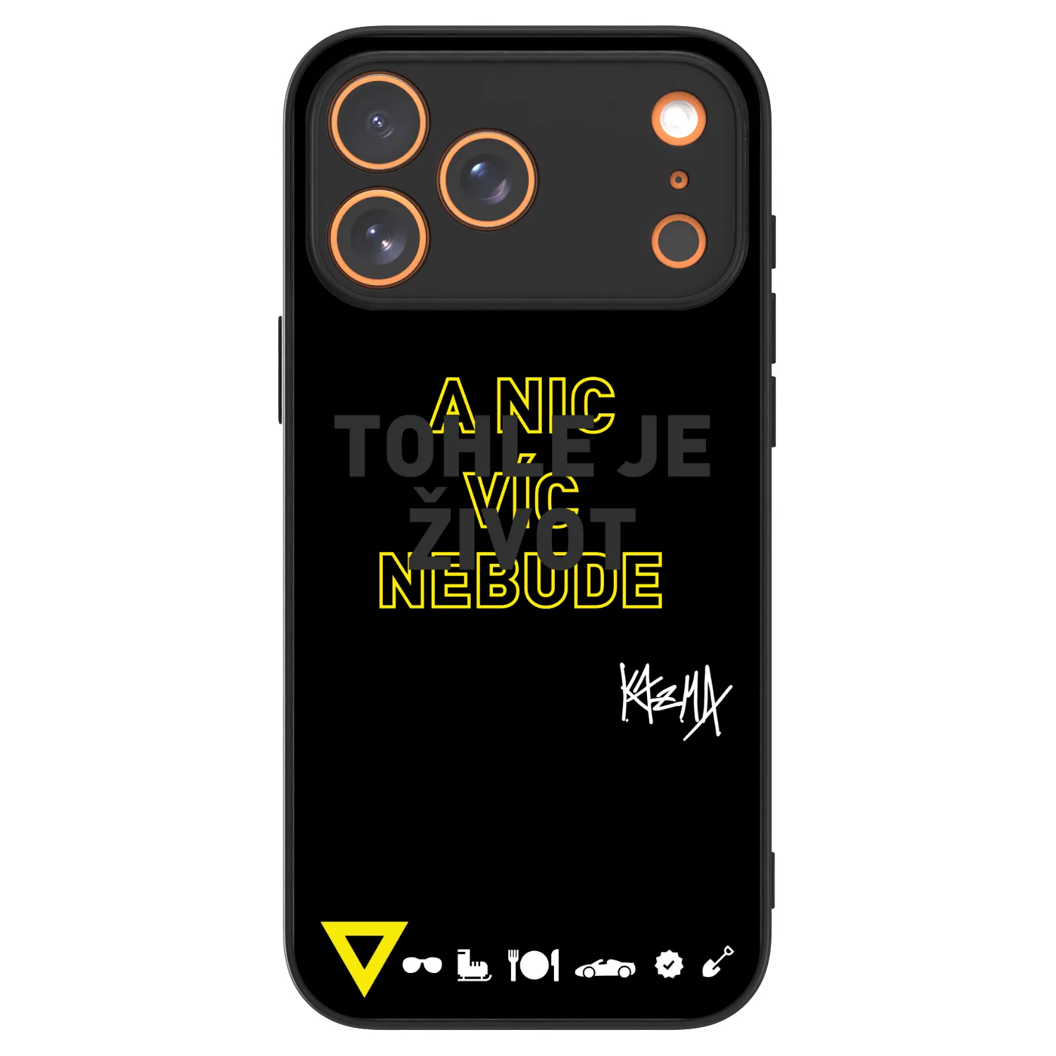 Picasee ULTIMATE CASE MagSafe pro Apple iPhone 18 Pro Max - Kazma - TOHLE JE ŽIVOT A NIC VÍC NEBUDE