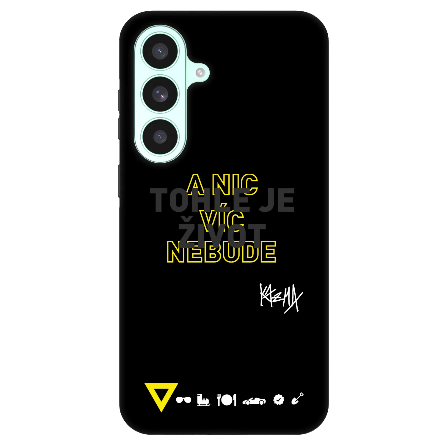 Picasee Fashion Case PowerShare pro Samsung Galaxy S26 FE - Kazma - TOHLE JE ŽIVOT A NIC VÍC NEBUDE