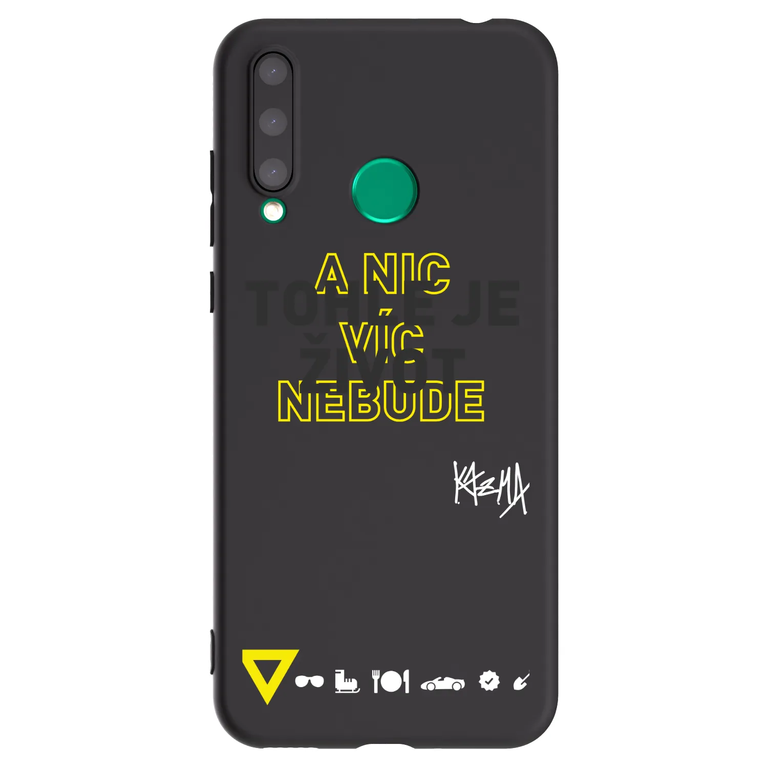 Picasee silikonový černý obal pro Honor 20 Lite - Kazma - TOHLE JE ŽIVOT A NIC VÍC NEBUDE