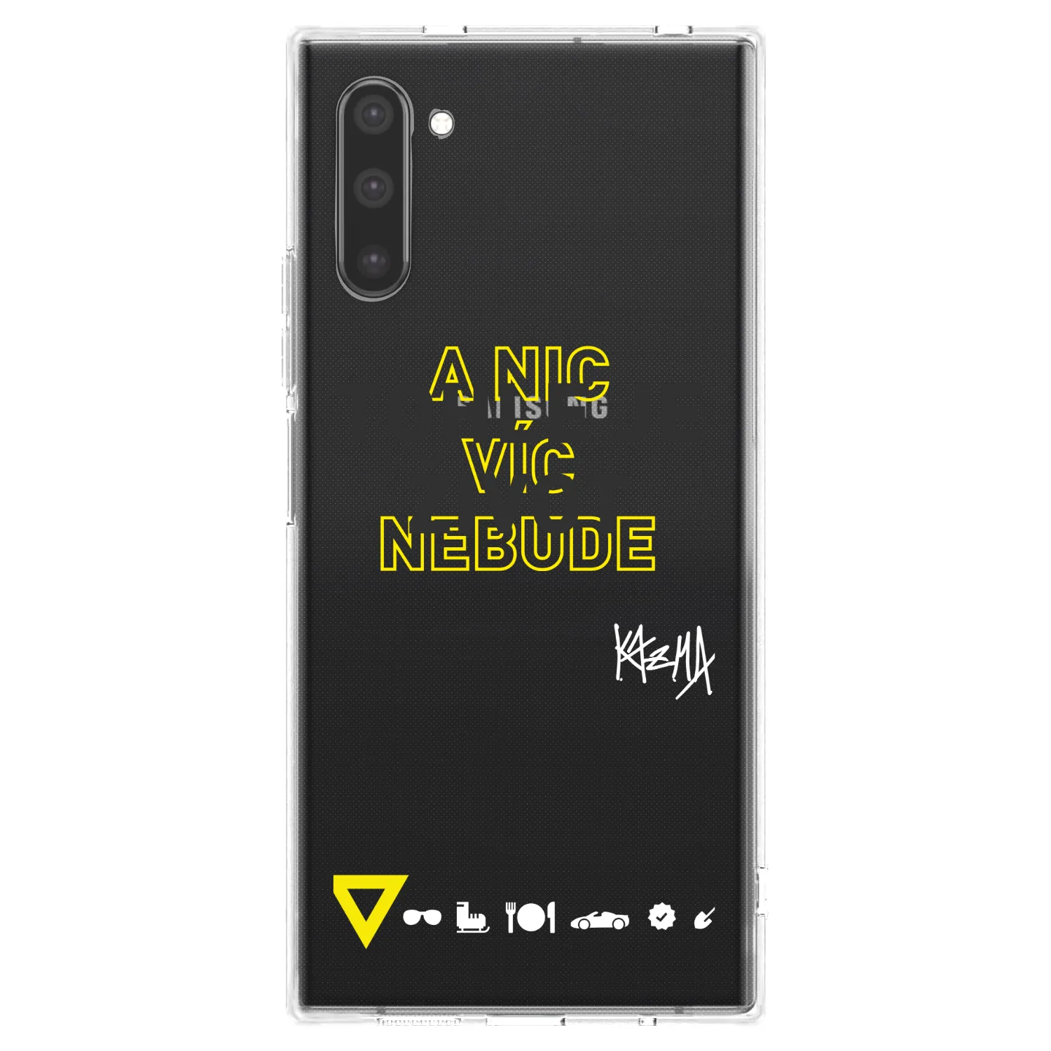 Picasee silikonový průhledný obal pro Samsung Galaxy Note 10 N970F - Kazma - TOHLE JE ŽIVOT A NIC VÍC NEBUDE