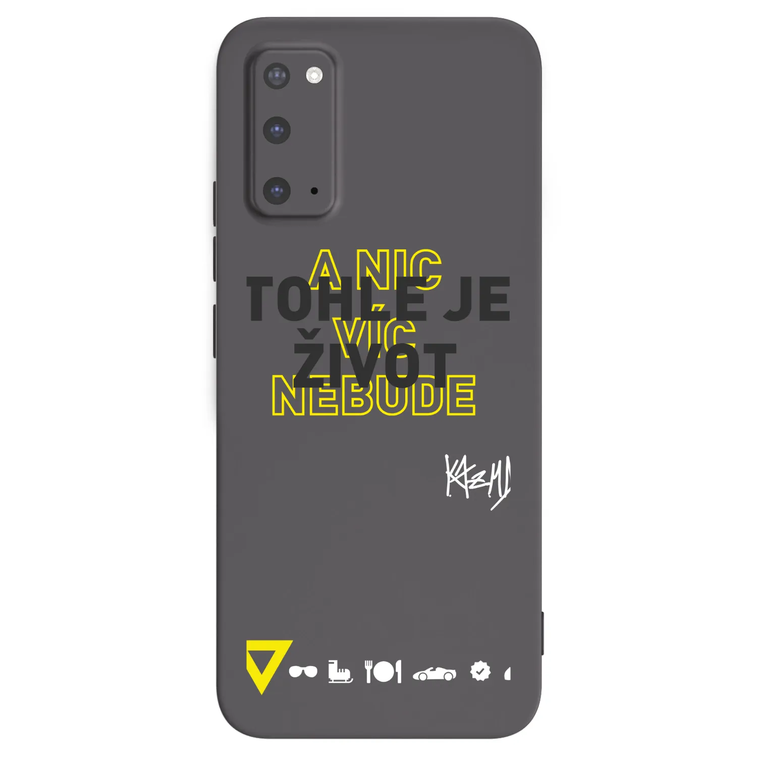 Picasee silikonový černý obal pro Samsung Galaxy S20 G980F - Kazma - TOHLE JE ŽIVOT A NIC VÍC NEBUDE
