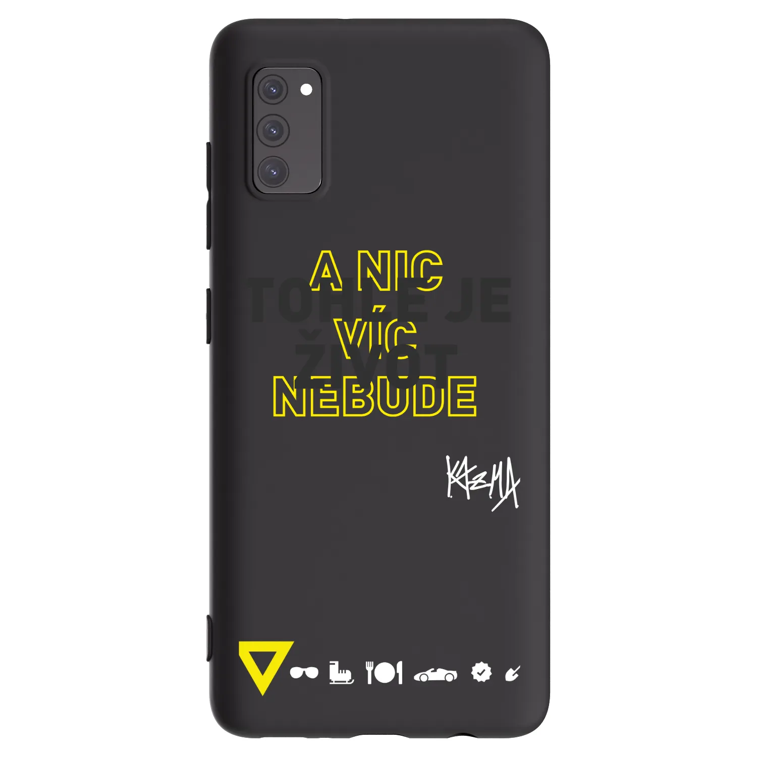 Picasee silikonový černý obal pro Samsung Galaxy A41 A415F - Kazma - TOHLE JE ŽIVOT A NIC VÍC NEBUDE