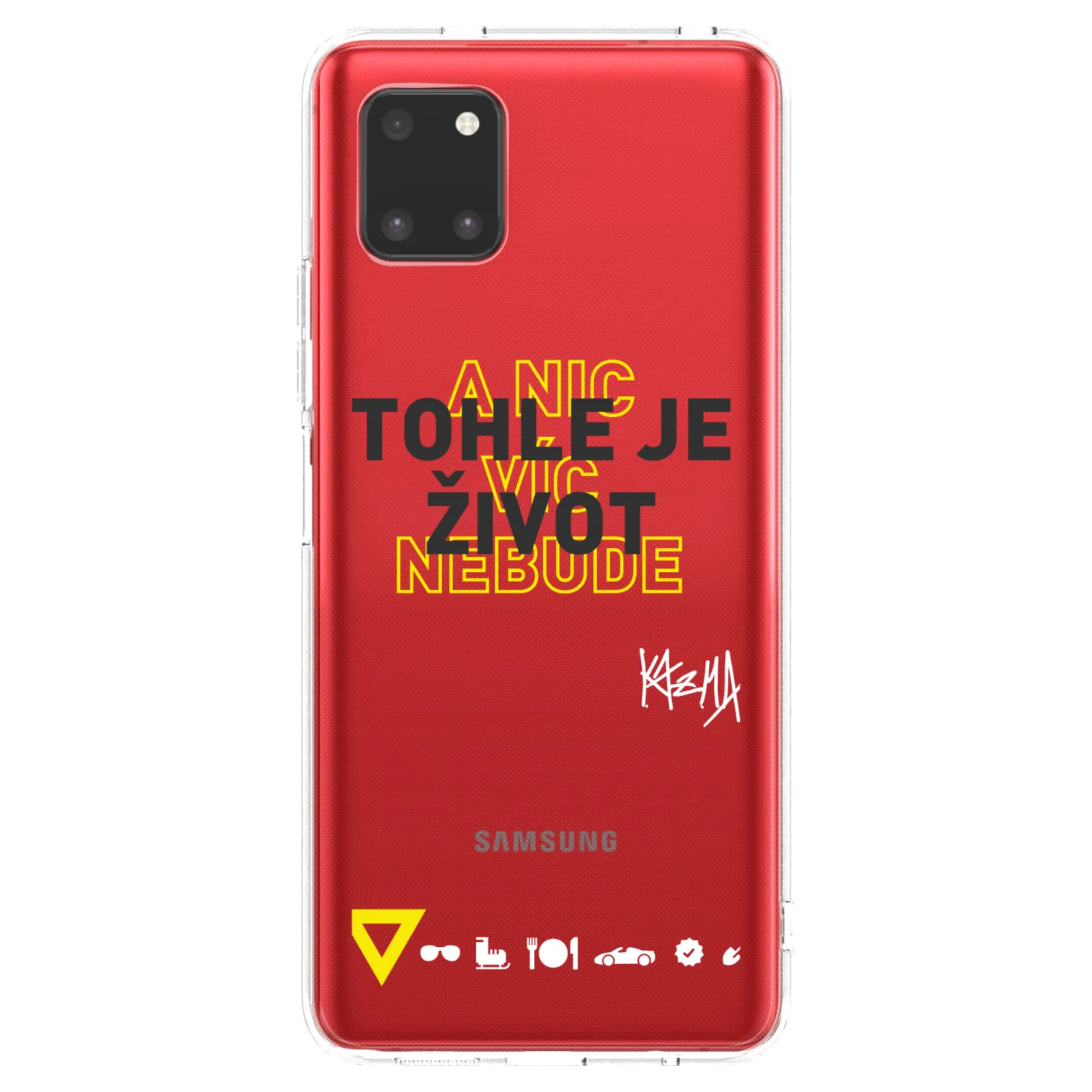 Picasee silikonový průhledný obal pro Samsung Galaxy Note 10 Lite N770F - Kazma - TOHLE JE ŽIVOT A NIC VÍC NEBUDE