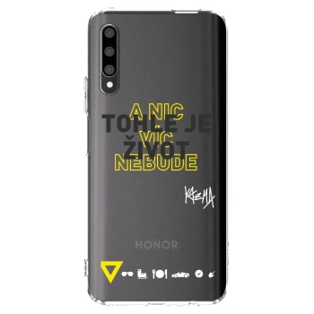 Picasee silikonový průhledný obal pro Honor 9X Pro - Kazma - TOHLE JE ŽIVOT A NIC VÍC NEBUDE