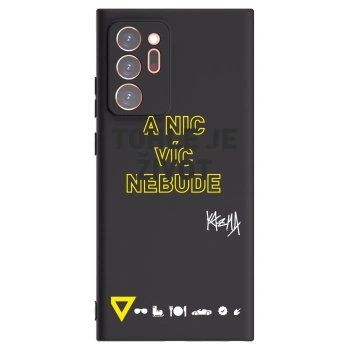 Picasee silikonový černý obal pro Samsung Galaxy Note 20 Ultra - Kazma - TOHLE JE ŽIVOT A NIC VÍC NEBUDE