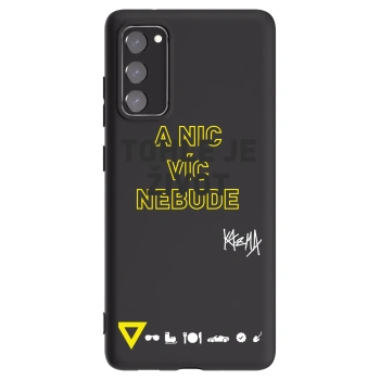 Picasee silikonový černý obal pro Samsung Galaxy S20 FE - Kazma - TOHLE JE ŽIVOT A NIC VÍC NEBUDE
