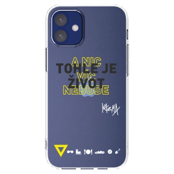 Picasee silikonový průhledný obal pro Apple iPhone 12 mini - Kazma - TOHLE JE ŽIVOT A NIC VÍC NEBUDE