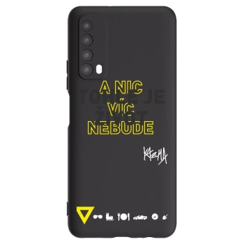 Picasee silikonový černý obal pro Huawei P Smart 2021 - Kazma - TOHLE JE ŽIVOT A NIC VÍC NEBUDE