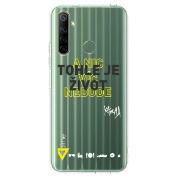 Picasee silikonový průhledný obal pro Realme 6i - Kazma - TOHLE JE ŽIVOT A NIC VÍC NEBUDE