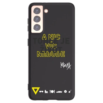 Picasee silikonový černý obal pro Samsung Galaxy S21 5G G991B - Kazma - TOHLE JE ŽIVOT A NIC VÍC NEBUDE