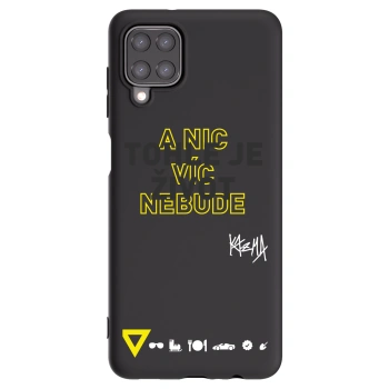Picasee silikonový černý obal pro Samsung Galaxy A12 A125F - Kazma - TOHLE JE ŽIVOT A NIC VÍC NEBUDE