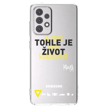 Picasee silikonový průhledný obal pro Samsung Galaxy A52 5G A525F - Kazma - TOHLE JE ŽIVOT A NIC VÍC NEBUDE