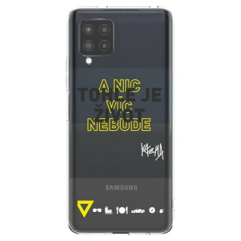 Picasee silikonový průhledný obal pro Samsung Galaxy A42 A426B - Kazma - TOHLE JE ŽIVOT A NIC VÍC NEBUDE