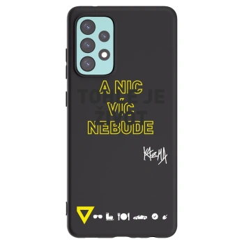 Picasee silikonový černý obal pro Samsung Galaxy A72 A725F - Kazma - TOHLE JE ŽIVOT A NIC VÍC NEBUDE