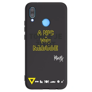 Picasee silikonový černý obal pro Huawei P20 Lite - Kazma - TOHLE JE ŽIVOT A NIC VÍC NEBUDE