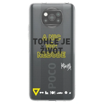 Picasee silikonový černý obal pro Xiaomi Poco X3 Pro - Kazma - TOHLE JE ŽIVOT A NIC VÍC NEBUDE