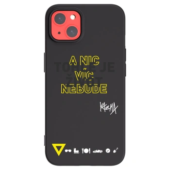 Picasee silikonový černý obal pro Apple iPhone 13 - Kazma - TOHLE JE ŽIVOT A NIC VÍC NEBUDE