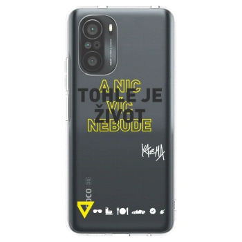 Picasee silikonový průhledný obal pro Xiaomi Poco F3 - Kazma - TOHLE JE ŽIVOT A NIC VÍC NEBUDE