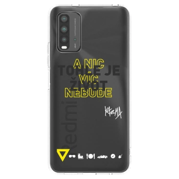 Picasee silikonový průhledný obal pro Xiaomi Redmi 9T - Kazma - TOHLE JE ŽIVOT A NIC VÍC NEBUDE
