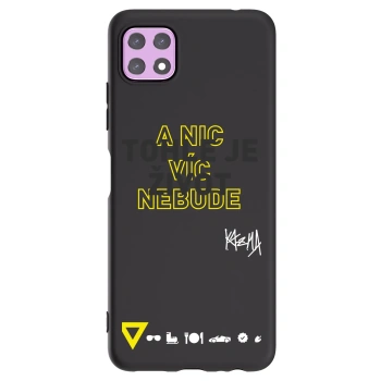 Picasee silikonový černý obal pro Samsung Galaxy A22 A226B 5G - Kazma - TOHLE JE ŽIVOT A NIC VÍC NEBUDE