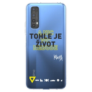 Picasee silikonový průhledný obal pro Realme 7 - Kazma - TOHLE JE ŽIVOT A NIC VÍC NEBUDE