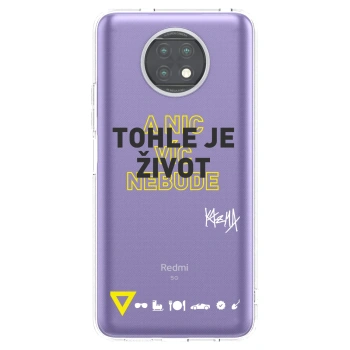 Picasee silikonový průhledný obal pro Xiaomi Redmi Note 9T - Kazma - TOHLE JE ŽIVOT A NIC VÍC NEBUDE