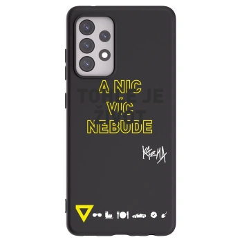 Picasee silikonový černý obal pro Samsung Galaxy A52s 5G A528B - Kazma - TOHLE JE ŽIVOT A NIC VÍC NEBUDE